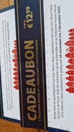 Cadeaubon postcodeloterij, Eén persoon, Cadeaubon, Overige typen