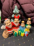 Vintage Mickey Mouse Familie Kaars Kerst, Verzamelen, Disney, Ophalen of Verzenden, Mickey Mouse, Gebruikt, Beeldje of Figuurtje