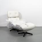 2x Vitra Eames Lounge Chair + Ottoman Palisander Snow