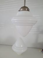 2 Art Deco Gispen Eikel Hanglampen Melkglas igs, Antiek en Kunst, Antiek | Lampen, Ophalen