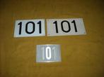 oud emaille huisnummer 101 ook 102 103 104 105 106 107 108 1, Ophalen of Verzenden