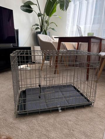 Hondenbench taupe 55 cm hoog beschikbaar voor biedingen