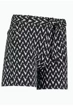 Studio anneloes zigzag short L zwart/offwhite, Kleding | Dames, Broeken en Pantalons, Kort, Zwart, Maat 42/44 (L), Ophalen of Verzenden