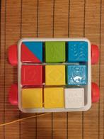 Trekwagen blokkenwagen met trekkoord fisher price voor motor, Ophalen of Verzenden, Zo goed als nieuw