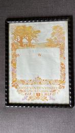 Prent van een gedicht van Vondel, Ophalen of Verzenden, Gebruikt