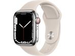 Apple Watch Series 7 (Cellular, 41 mm) - Starlight aluminium, Sieraden, Tassen en Uiterlijk, Smartwatches, Nieuw, Ophalen of Verzenden