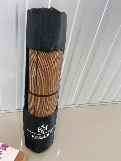 Yogamat van kurk met yogablok, Sport en Fitness, Yoga en Pilates, Nieuw, Yogamat, Ophalen of Verzenden