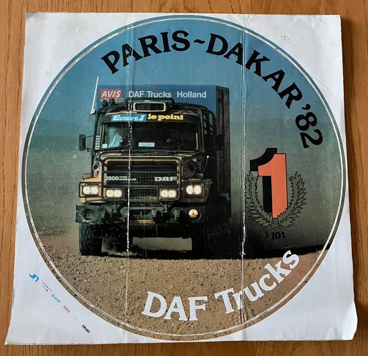 Paris-Dakar stikker, Hobby en Vrije tijd, Overige Hobby en Vrije tijd, Gebruikt, Ophalen of Verzenden