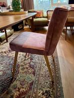Eetstoelen eetkamerstoelen velours roze paars, Ophalen, Twee, Overige kleuren, Vintage
