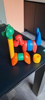Leuke set van Tupperware speelgoed dieren, giraffe en hond., Ophalen of Verzenden, Kunststof