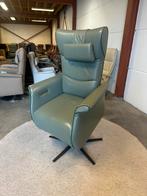 Design leren relax fauteuil sta op stoel leer Prominent ZGAN, 2871SK, Mariansoliak8@gmail.com, Ophalen of Verzenden, Zo goed als nieuw