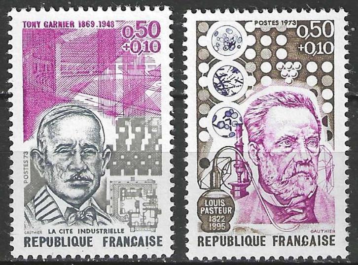 Frankrijk 1973 - Yvert 1768-1769 - Beroemdheden (PF), Postzegels en Munten, Postzegels | Europa | Frankrijk, Postfris, Verzenden