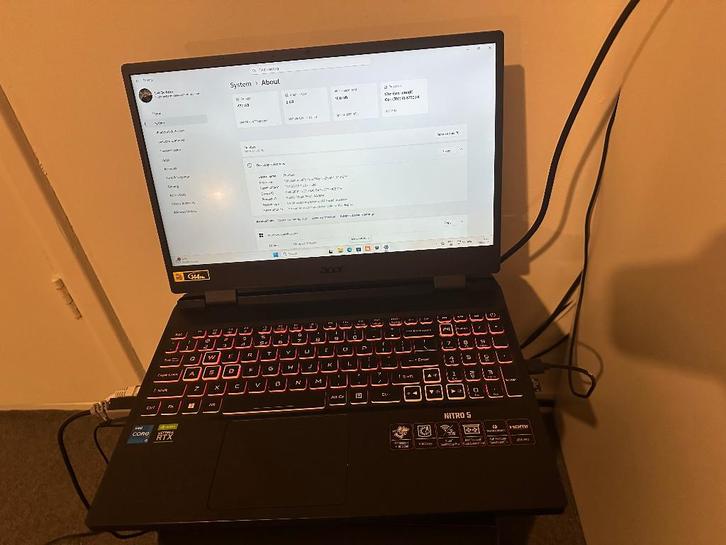 Acer Nitro 5 (AN515-58) – i5-12500H – RTX 3060 – 16GB RAM, Computers en Software, Windows Laptops, Gebruikt, 15 inch, SSD, 4 Ghz of meer