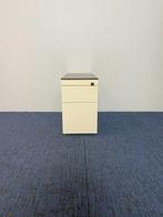 Ladeblok Ahrend, wit, bruin eiken topblad