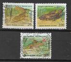 Sri Lanka 1990 Bedreigde vissen karper mountain labeo, Verzenden, Gestempeld, Zuid-Azië