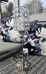 Lampenkap zilver zilveren metaal met strass diamanten, Huis en Inrichting, Lampen | Lampenkappen, Ophalen, Rond