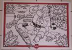 2x Kleurplaat met de Coca-Cola Kerstman papieren placemat, Ophalen of Verzenden, Nieuw, Gebruiksvoorwerp