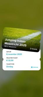 2 kaarten Jumping Indoor Maastricht 9 nov teab, Tickets en Kaartjes, Drie personen of meer