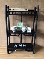 Vintage wandkastje uit Frankrijk, Antiek en Kunst, Curiosa en Brocante, Ophalen of Verzenden