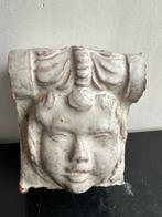 Oud terracotta aardewerk Wand console Kinderkopje, Ophalen of Verzenden