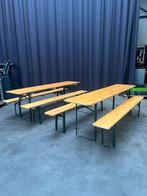 Bier tafels en banken te huur - Ons Toentje, Ophalen of Verzenden, Rechthoekig, Hout