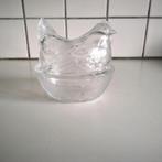 Bonbonniere  glazen kip, Ophalen of Verzenden, Zo goed als nieuw, Rond, Glas