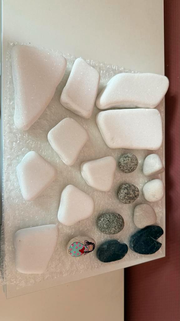 Stenen om te beschilderen - Creatief pakket, Tuin en Terras, Tuinbeelden, Nieuw, Overige typen, Steen, Ophalen of Verzenden