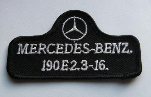 Mercedes 190E 2,3-16 patch badge opnaai, Verzamelen, Automerken, Motoren en Formule 1, Nieuw, Auto's, Ophalen of Verzenden