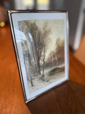 Vintage Metalen Fotolijst 18x24 beschikbaar voor biedingen