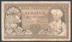 Indonesie 100 Rupiah 1952 Laag Nummer UVV 003873, Verzenden, Zuidoost-Azië, Los biljet