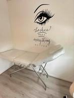 Set: Behandel stoel wimpers + lamp, Ophalen, Gebruikt, Massagetafel