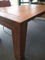 Massief eiken eetkamer tafel gerookt, Ophalen of Verzenden, Nieuw
