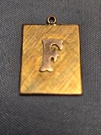 Gouden hanger met de letter F 14k goud 1.52gr, Sieraden, Tassen en Uiterlijk, Kettinghangers, Overige voorstellingen, Ophalen of Verzenden