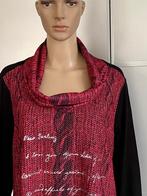 J20 Nieuw: Yoek maat 42/44=L lang tuniek top trui roze/rood, Kleding | Dames, Yoek, Maat 42/44 (L), Nieuw, Ophalen of Verzenden