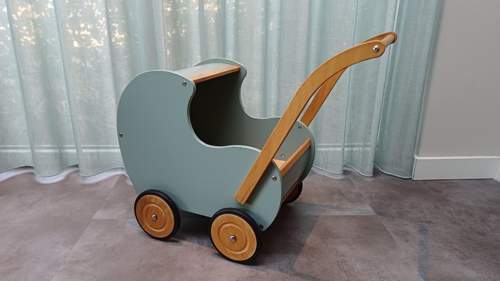 Dijk Toys Houten Poppenwagen - Nette Staat, Ophalen of Verzenden, Zo goed als nieuw, Overige typen