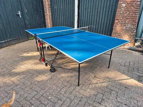 Buffalo wedstrijd tafeltennistafel inklapbaar en mobiel, Sport en Fitness, Tafeltennis, Zo goed als nieuw, Tafel Indoor, Verrijdbaar