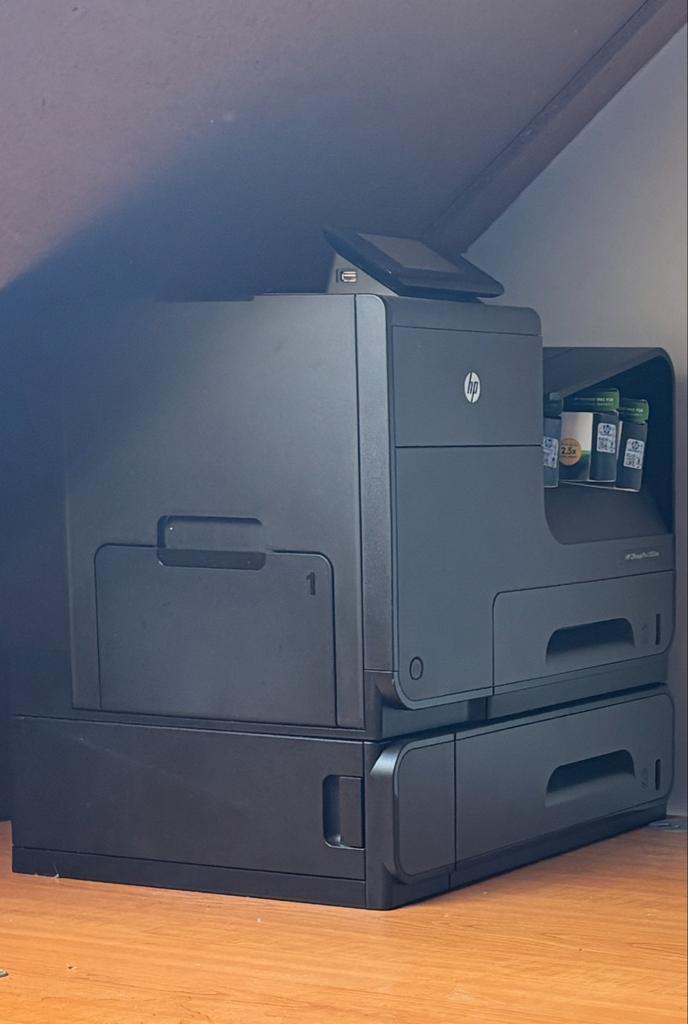 HP Officejet Pro X551dw + Extra Lade + Nieuwe Cartridges, Computers en Software, Printers, Gebruikt, Printer, Inkjetprinter, Kleur printen