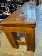 Eiken bankje, Huis en Inrichting, Ophalen, 100 tot 150 cm, Eikenhout, 25 tot 50 cm