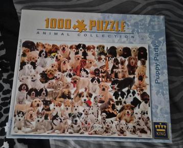 Honden puzzel 1000 stukjes  beschikbaar voor biedingen