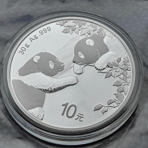 2023 Panda 30 gram zilver - 10 yuan, Postzegels en Munten, Munten | Azië, Oost-Azië, Zilver, Verzenden