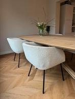 Woood eetkamerstoelen Noelle Boucle 4 stuks, Ophalen, Gebruikt, Grijs, Vier