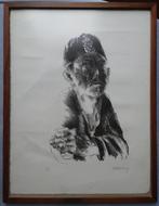 Jan Mensinga (1924-1998) Portret van een Marokkaanse man,, Antiek en Kunst, Ophalen
