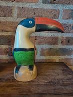 Vintage houten toekan, Antiek en Kunst, Ophalen of Verzenden