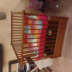 Gratis: box van hout met gekleurd boxkleed Jollein, Kinderen en Baby's, Boxen, Ophalen, Gebruikt, Vierkant, In hoogte verstelbaar