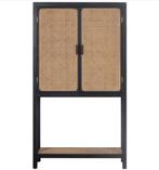 Wandkast Zwart Beige Webbing Bohemian, Savoire interiors, Zo goed als nieuw, 25 tot 50 cm, Nvt