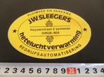 sticker Someren J.W. Sleegers Heteluchtverwarming Hoyserstr., Ophalen, Zo goed als nieuw