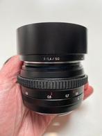 Carl Zeiss 50mm F/1.4 ZE Planar T* Canon lens, Ophalen of Verzenden, Zo goed als nieuw, Standaardlens