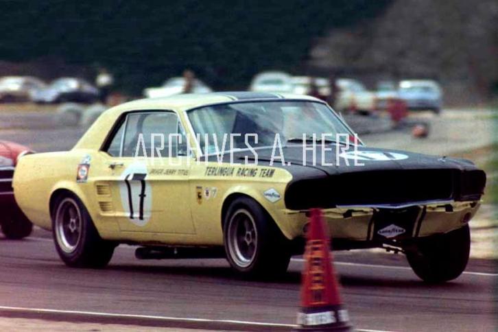 Ford Shelby GT 350 Mustang & Bucknum  TransAm race foto, Verzamelen, Automerken, Motoren en Formule 1, Nieuw, Auto's, Verzenden