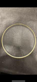 Transparante borden met gouden rand, Nieuw, Ophalen of Verzenden, Glas, Bord(en)