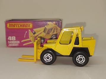 SANBROM JACKLIFT MATCHBOX No48 UIT 1978 ONBESPEELD  beschikbaar voor biedingen